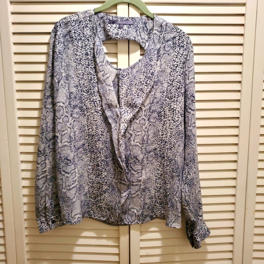 Guess Snake Print Blouse Size M